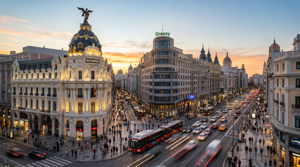 Gran Vía & Metrópolis Building