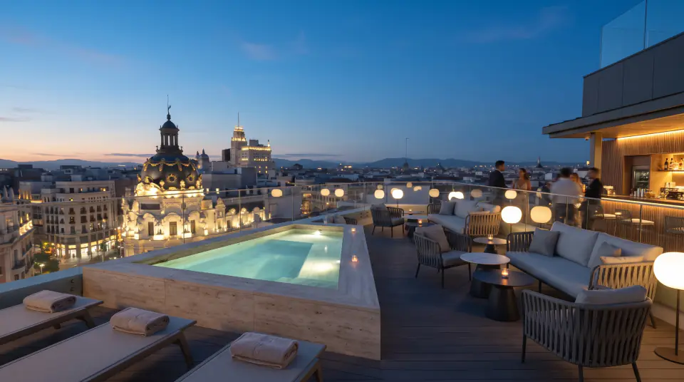 Rooftop pool